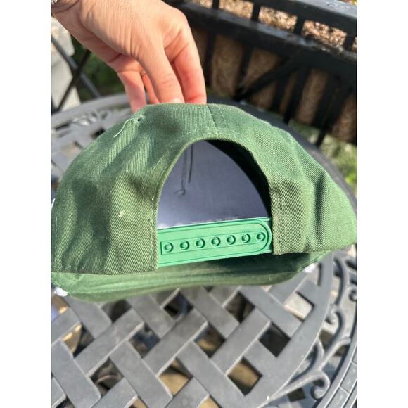 Just Golf Green Snapback Rope Hat Cap Goat Logo Golf Apparel Adjustable - Picture 2 of 5